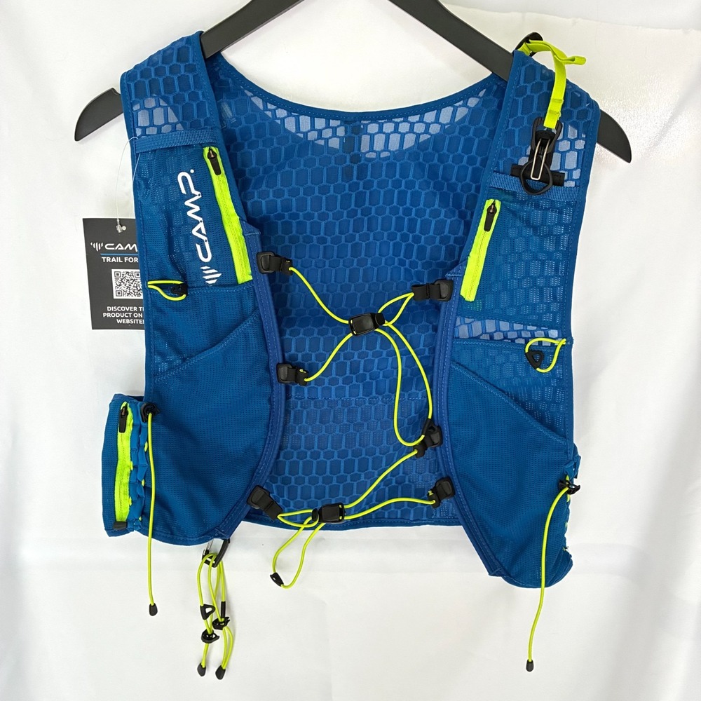 Camp Trail Force 5 Running Hydration Vest Trail Pack M-L Blue Green NWT